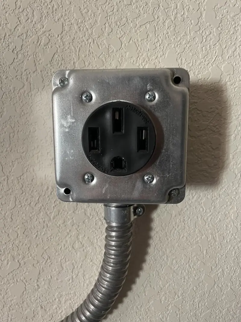 NEMA 14-50 outlet installed for Smart Home Electrical in Lackawanna